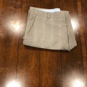 Banana republic tan plaid pants. Size 32x32